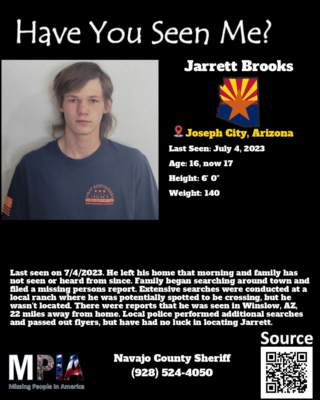 Jarrett Brooks Still Missing