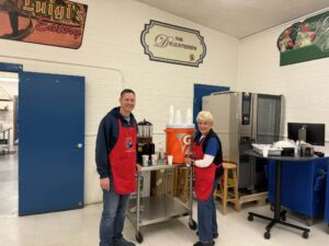 Taylor Town Manager Gus Lundberg and Town Councilwoman Sherry Cosper. 