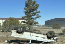 Rollover Reported Near Airport